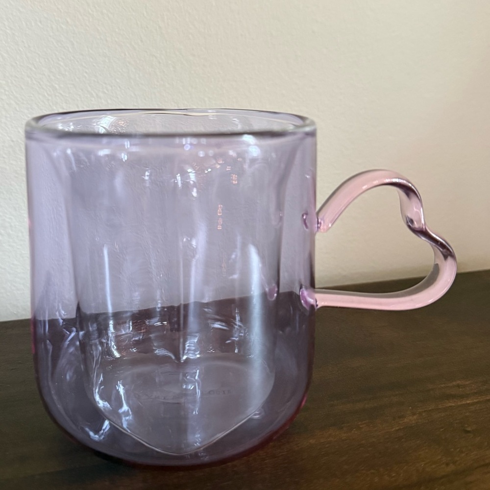 NEW Anthropologie Corazon double-walled glass mug - Picture 2 of 6